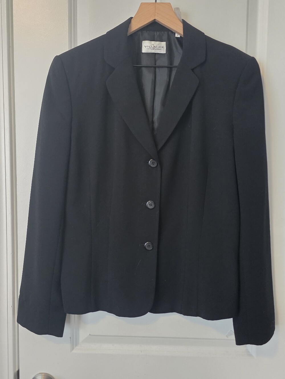 Villager Black Suit Coat Size 12